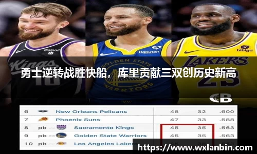 勇士逆转战胜快船，库里贡献三双创历史新高